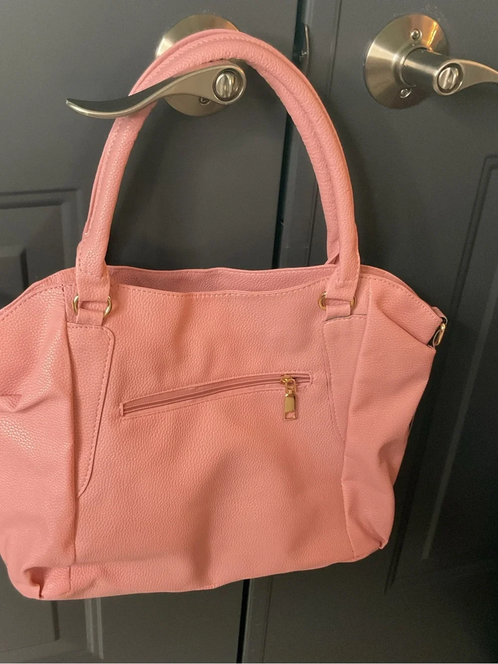 Soft Faux Leather Pink Women’s satchel Handbag. - Classic Everyday Carry